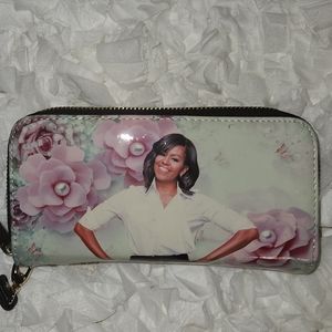 NWT I WALLET I COLOR: NAVY BLUE & BABY PINK & WHITE I SIZE: 10 CREDIT CARD SLOTS